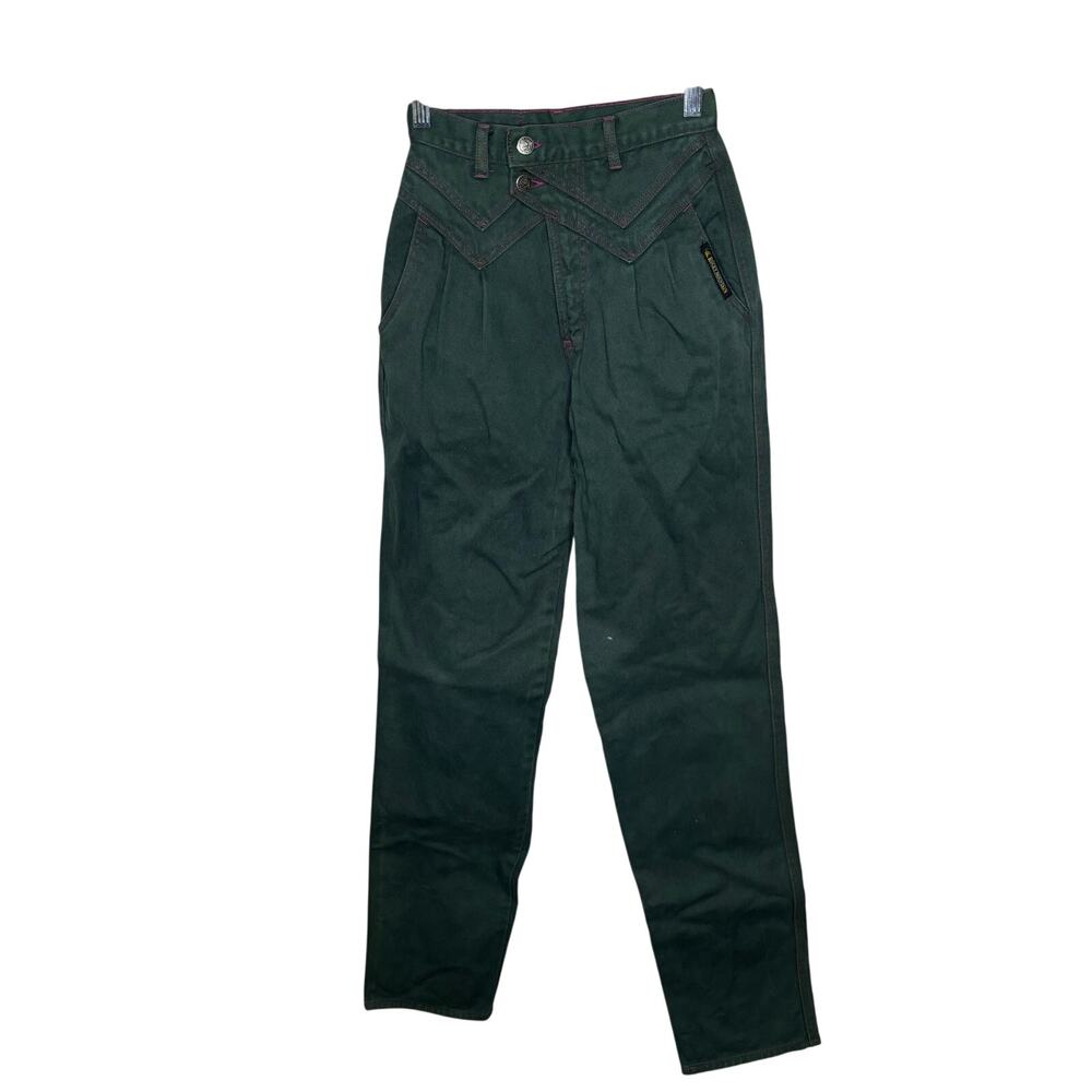 Rocky Mountain Dark Green High Waist Straight Jean Pants Women's Size 27/5